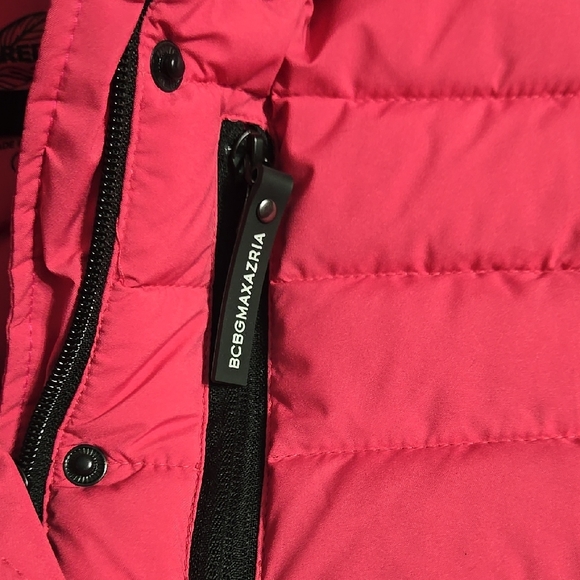 BCBGMAXAZRIA Hot Pink Puffer Jacket - Picture 5 of 10